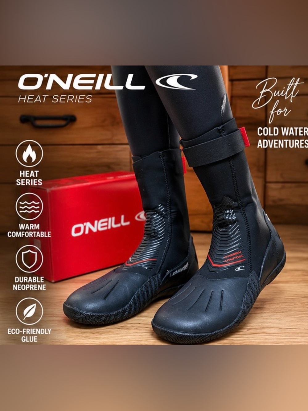 O'Neill Heat Series Wetsuit Boots
Men's 7 (US) / EU 39 / UK 6 | Black | Style #4